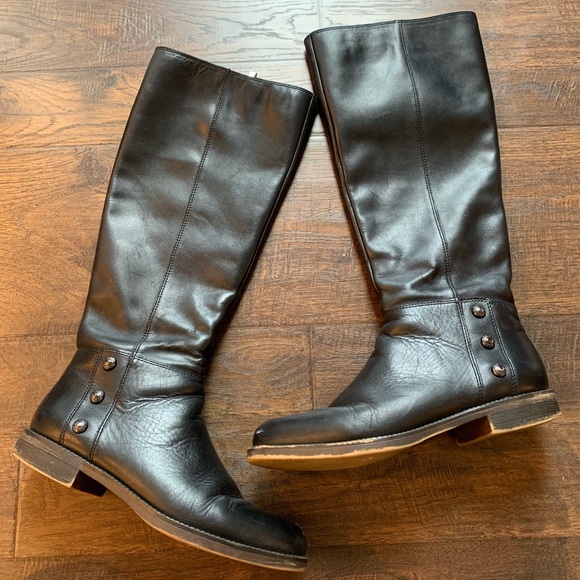 franco sarto black riding boots
